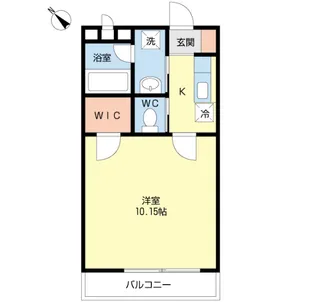 サンパティーク山善【1階】の間取り