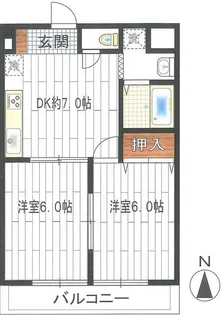 エクレール相南第2【4階】の間取り