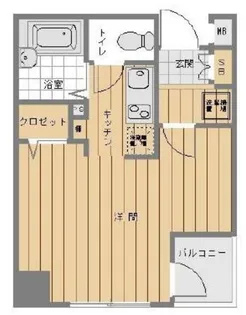 プレール・ドゥーク神田【8階】の間取り