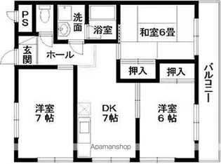 メゾンルピナス【2階】の間取り
