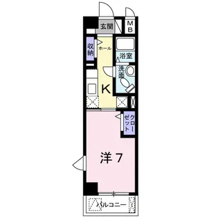 クラール ハイレン【5階】の間取り