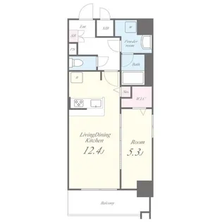 パークゲート栄白川【5階】の間取り