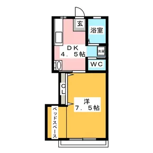 プレジオNAKADA【1階】の間取り
