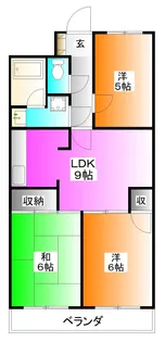 カーサエスペランサ【3階】の間取り
