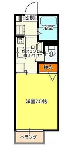 ラジング・ベヤ津島A【2階】の間取り