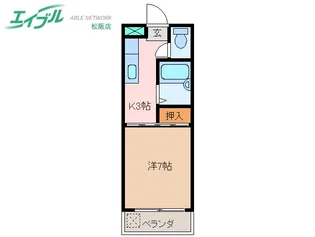 マイハウスあつみ【1階】の間取り
