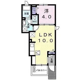 オリエンタル レジデンス II【1階】の間取り