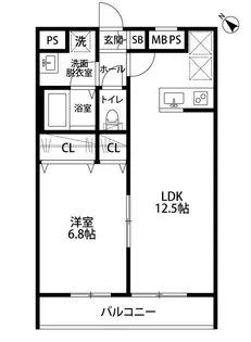 リーブルファイン鶴ヶ島【2階】の間取り