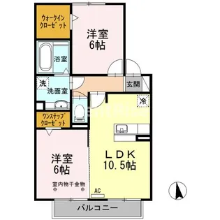 クレール【2階】の間取り