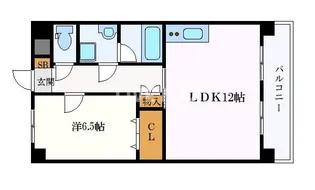 アピエ黄金【6階】の間取り