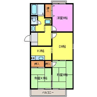 トゥインクル・シュガータウン【2階】の間取り