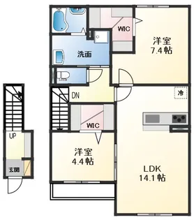Pure Ryuju II【2階】の間取り