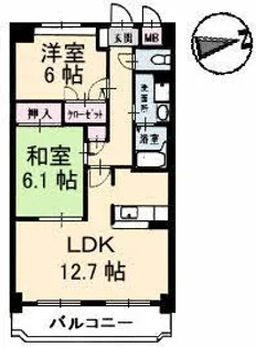 ジュビリー【3階】の間取り