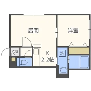 パシフィックヒルズ平岸【3階】の間取り