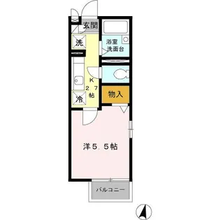 クレスト西戸部【2階】の間取り