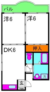 マンションGベック【5階】の間取り