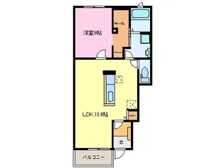 エルシェアート南風【1階】の間取り