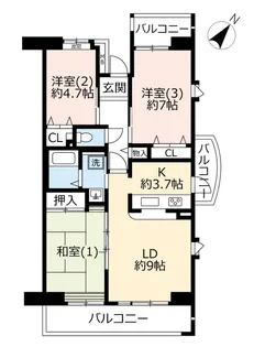 URビーコンヒル能見台サウスヒル【6階】の間取り