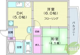メゾン14-20【2階】の間取り