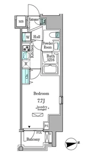 ミリアレジデンス新宿御苑【11階】の間取り