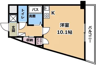 クレスト草津【11階】の間取り