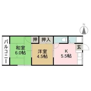 コーポ清水【2階】の間取り