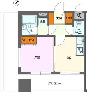 ライオンズシティ水戸【4階】の間取り