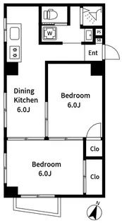 八広スカイハイツ【4階】の間取り