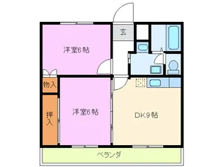 ルマンS【2階】の間取り