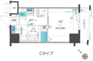 フェニックス武蔵小山【7階】の間取り