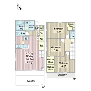ビバーチェIIの間取り
