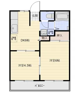 フローレンスヒラカワ【1階】の間取り