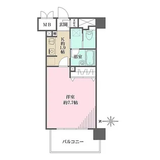 アボリアスコート笹塚イースト【4階】の間取り