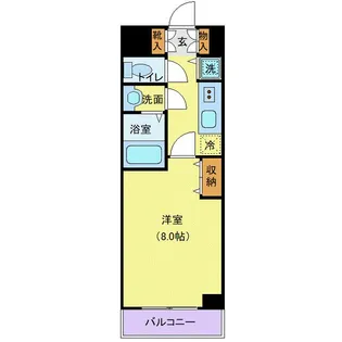 メゾン・ド・ヴィレ品川【12階】の間取り