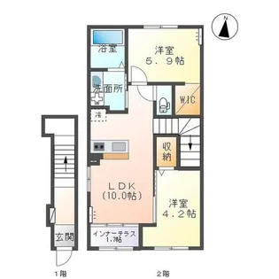 パーチェミノクラ【2階】の間取り