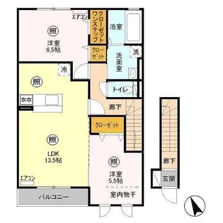 イカルトップ【2階】の間取り