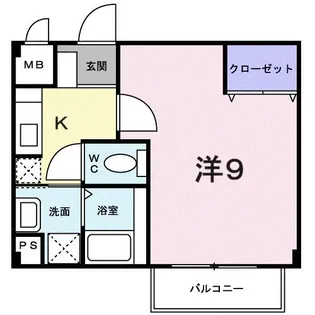 スカイハイツ【2階】の間取り