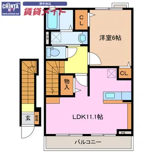 カーサ・ルミエール【2階】の間取り