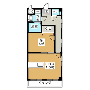 エクセル芳野【3階】の間取り
