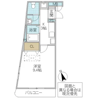 フォーライフヴィラ千波【1階】の間取り