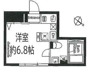 アヴァンタージュ恵比寿【1階】の間取り