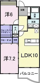 リーバ グラジーア【1階】の間取り