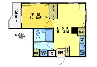 グランドハイツ落合【2階】の間取り