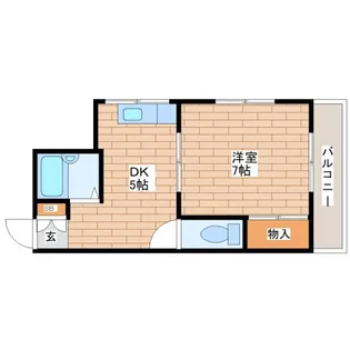 スマイルハイツ巽東【4階】の間取り