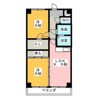 ライラック【2階】の間取り