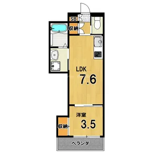 アクアプレイス京都聚楽第【4階】の間取り