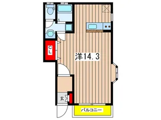 グリーンハイム日吉【1階】の間取り