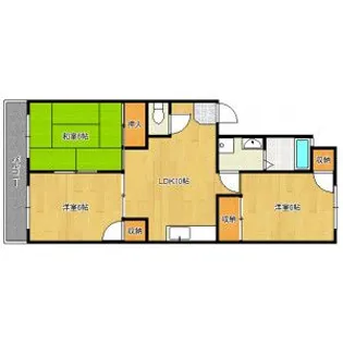 プライマリー春日【4階】の間取り