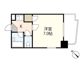 スタープラザ三篠【7階】の間取り