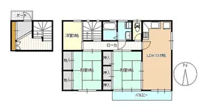 竹田貸室【2階】の間取り